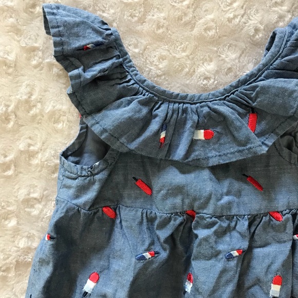 Cat & Jack Other - Cat & Jack Popsicle Romper Chambray 6-9 Months